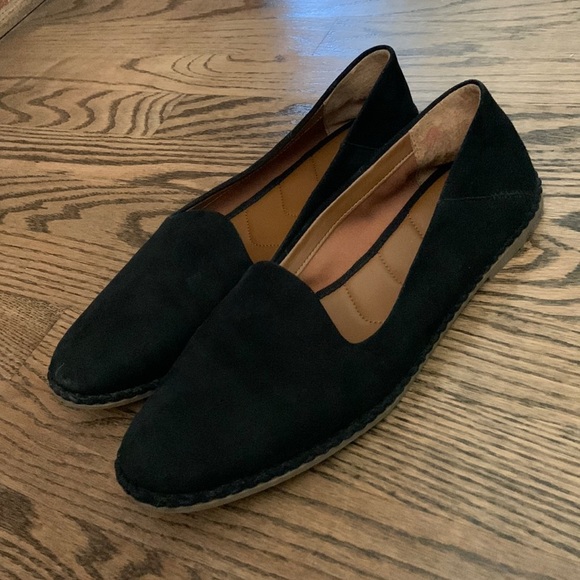 Franco Sarto Shoes - LAST CHANCE! Franco Sarto Black Suede Braided Edge Loafers